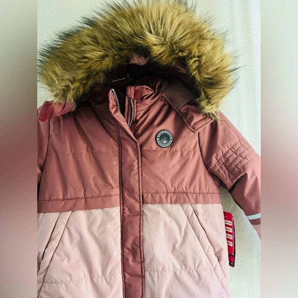 Pink platinum kids jacket new size 14/16